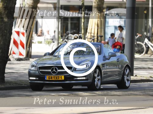 Amsterdam 13 mei 2016
Evert Santegoeds met partner Robert Halewijn in Mercedes cabrio.