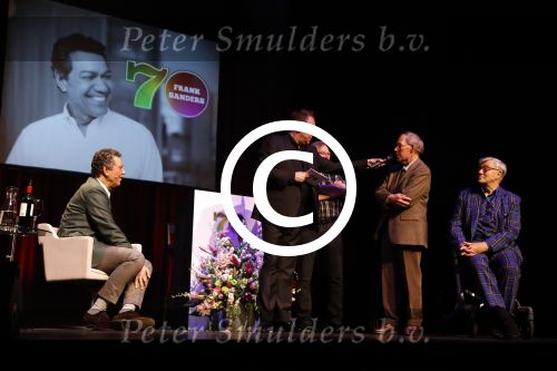 Amsterdam 17 mei 2016 
Surprise feestje voor Frank Sanders voor zijn 70e verjaardag in de kleine komedie.