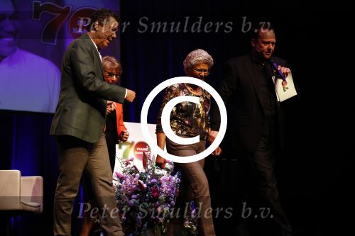 Amsterdam 17 mei 2016 
Surprise feestje voor Frank Sanders voor zijn 70e verjaardag in de kleine komedie.
