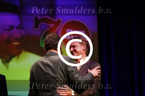 Amsterdam 17 mei 2016 
Surprise feestje voor Frank Sanders voor zijn 70e verjaardag in de kleine komedie.