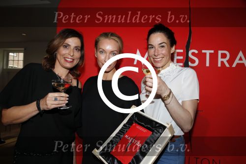 Amsterdam 22 april 2016 
Boekpresentatie Maestra met  Heleen van Royen, schrijfster Lisa Hilton en Halina Reijn.