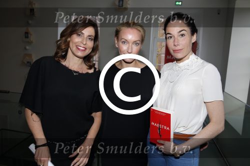 Amsterdam 22 april 2016 
Boekpresentatie Maestra met  Heleen van Royen, schrijfster Lisa Hilton en Halina Reijn.