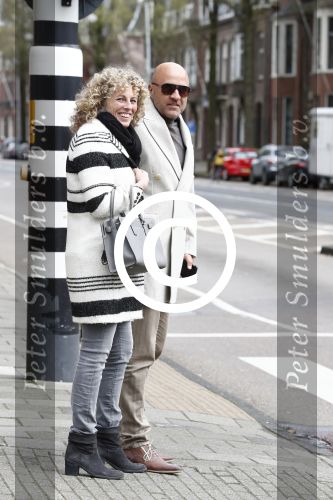 Amsterdam 16 april 2016 
John v d Heuvel met zijn vrouw in Amsterdam zuid.