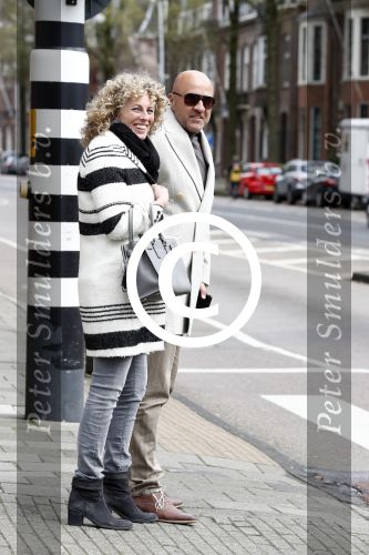 Amsterdam 16 april 2016 
John v d Heuvel met zijn vrouw in Amsterdam zuid.