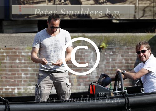 Amsterdam 7 mei 2016 
Rob Witschge en zijn vrouw Barbara aan het varen met Johnny en Danielle van t schip en hun dochter.