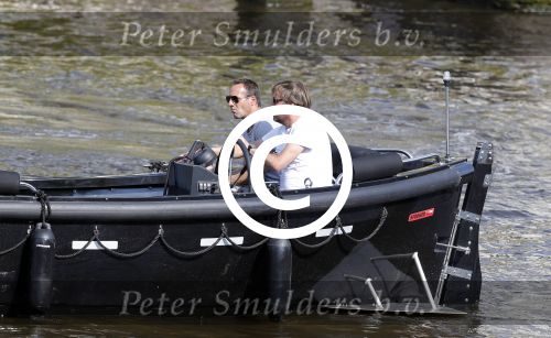 Amsterdam 7 mei 2016 
Rob Witschge en zijn vrouw Barbara aan het varen met Johnny en Danielle van t schip en hun dochter.