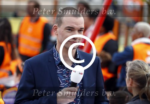 Amsterdam 22 april 2016
Koning Willem Alexander en Koningin Maxima bij de opening van de koningsspelen in Amsterdam.
Richard Krajicek vangt ze op en Johnny de Mol doet de presentatie. Joris Marseille