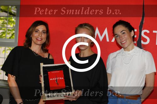 Amsterdam 22 april 2016 
Boekpresentatie Maestra met  Heleen van Royen, schrijfster Lisa Hilton en Halina Reijn.
