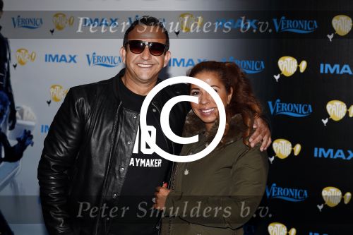 Amsterdam 18 mei 2016
Premiere X men in pathe arena. najib Amhali met vrouw Niama