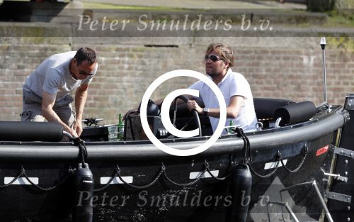 Amsterdam 7 mei 2016 
Rob Witschge en zijn vrouw Barbara aan het varen met Johnny en Danielle van t schip en hun dochter.