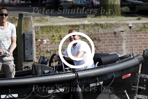 Amsterdam 7 mei 2016 
Rob Witschge en zijn vrouw Barbara aan het varen met Johnny en Danielle van t schip en hun dochter.