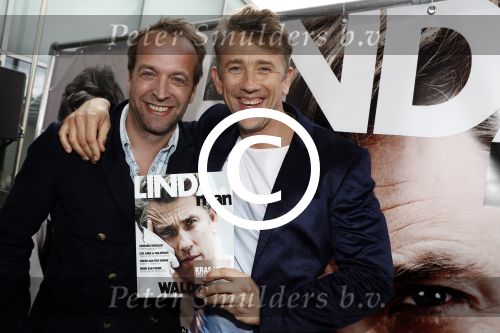 Amsterdam 18 april 2016 
Presentatie Linda man met Waldemar Torenstra op de cover. De presentatie is op het dakterras van de Bijenkorf. Waldemar Torenstra, en hoofdredacteur LINDA man Iebele van der Meulen tijdens de lancering van LINDA.man