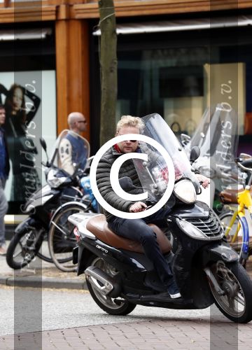 Amsterdam 16 april 2016
Wesly Bronkhorst op zijn scooter op de PC hooftstraat