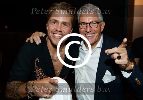 AMSTERDAM - AndrÃ© Hazes en fotograaf Peter Smulders. FOTO LEVIN & PAULA PHOTOGRAPHY VOF