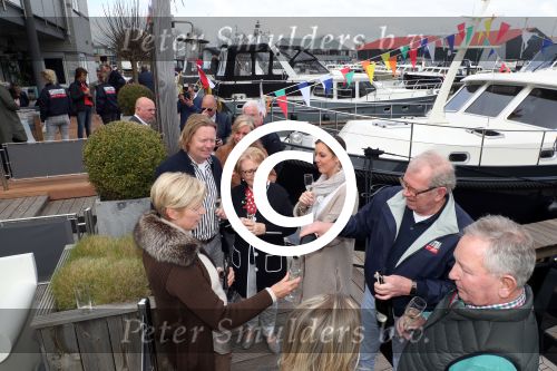 Sneek, 8 April 2017 Doop Linssen boot met Sandra Reineman, Rudy Reineman en Nely Reineman