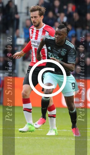 Eindhoven,23 April 2017 PSV-AJAX Seizoen 2016/2017, eindstand 1-0
Bertrand Traore