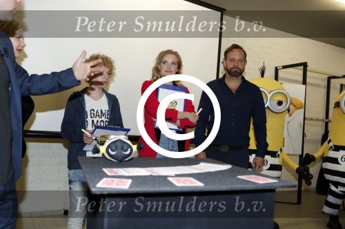 Amsterdam 8 mei 2017   
Victor Mids presengteert de nederlandse stemmencast van verschrikkelijke ikke 3 in de bijlmerbajes. De stemmen worden gedaan door Carlo Boszhard Jelle Stout Pip Pellens en Trudy Labij