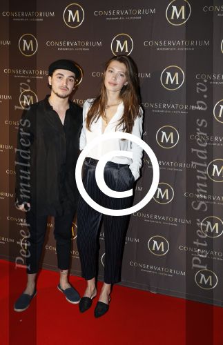 Amsterdam 5 april 2017
Presentatie / feestje van Magnum ijs in het conservatorium hotel. Iedereen kwam in Pyama.
Chelsey Weimar met vriend Daan wayan Erisman