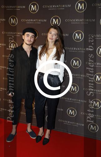 Amsterdam 5 april 2017
Presentatie / feestje van Magnum ijs in het conservatorium hotel. Iedereen kwam in Pyama.
Chelsey Weimar met vriend Daan wayan Erisman