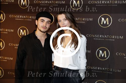 Amsterdam 5 april 2017
Presentatie / feestje van Magnum ijs in het conservatorium hotel. Iedereen kwam in Pyama.
Chelsey Weimar met vriend Daan wayan Erisman