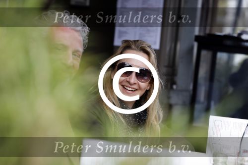 Amsterdam 11april 2017
Cynthia Abma op terras met Mark Teurlings