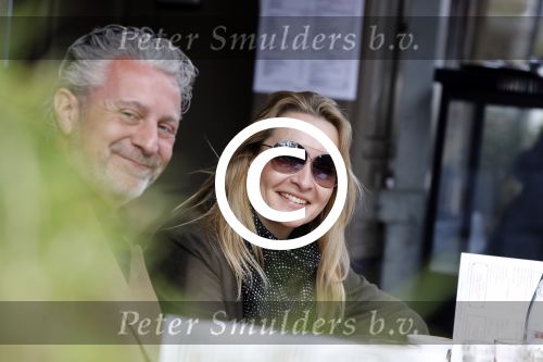 Amsterdam 11april 2017
Cynthia Abma op terras met Mark Teurlings