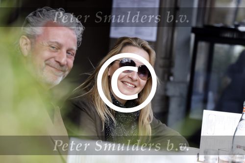 Amsterdam 11april 2017
Cynthia Abma op terras met Mark Teurlings