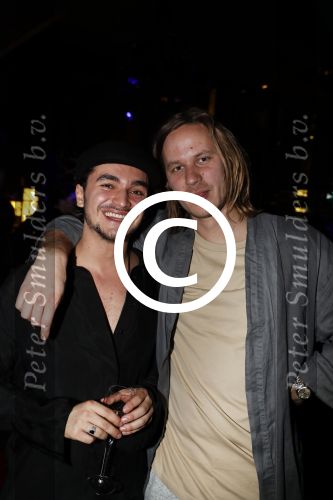Amsterdam 5 april 2017
Presentatie / feestje van Magnum ijs in het conservatorium hotel. Iedereen kwam in Pyama.
 Daan wayan Erisman met een vriend