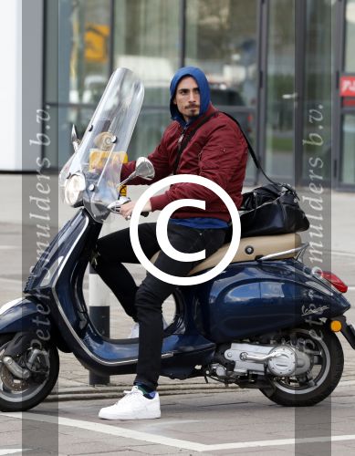 Amsterdam 13 april 2017 
Daniel de Ridder op zijn vespa scooter