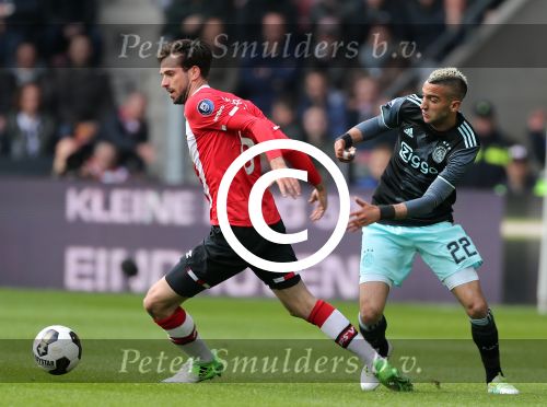Eindhoven,23 April 2017 PSV-AJAX Seizoen 2016/2017, eindstand 1-0
Davy Propper