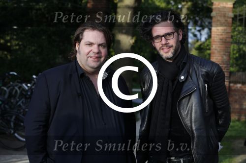 Amsterdam 9 mei 2017
De Jakhalzen Erik Dijkstra en Frank Evenblij tijdens opnames voor hun programma