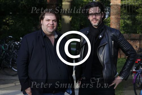 Amsterdam 9 mei 2017
De Jakhalzen Erik Dijkstra en Frank Evenblij tijdens opnames voor hun programma