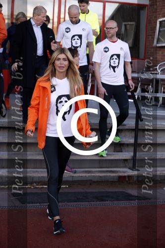 Amsterdam 25 april 2017
Huis Igone de JonghJohan Cruijff run van 14 km vanuit Olympisch stadon naar Arena. Johan Cruijff zou vandaag 70 geworden zijn. oa Estelle Cruijff Johnny Heitinga Sjaak Swart Erben Wennemars deden mee
