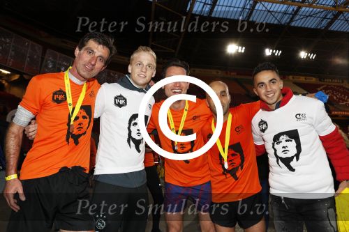 Amsterdam 25 april 2017
Huis Igone de JonghJohan Cruijff run van 14 km vanuit Olympisch stadon naar Arena. Johan Cruijff zou vandaag 70 geworden zijn. oa Estelle Cruijff Johnny Heitinga Sjaak Swart Erben Wennemars deden mee
