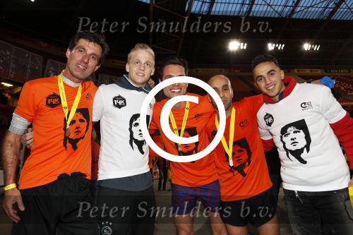 Amsterdam 25 april 2017
Huis Igone de JonghJohan Cruijff run van 14 km vanuit Olympisch stadon naar Arena. Johan Cruijff zou vandaag 70 geworden zijn. oa Estelle Cruijff Johnny Heitinga Sjaak Swart Erben Wennemars deden mee