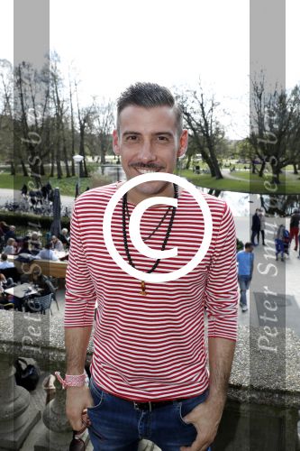 Amsterdam 8 april 2017 
Og3ne en andere deelnemers aan het songfestival in vondelpark CS . Francesco Gabbani