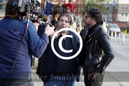 Amsterdam 9 mei 2017
De Jakhalzen Erik Dijkstra en Frank Evenblij tijdens opnames voor hun programma
