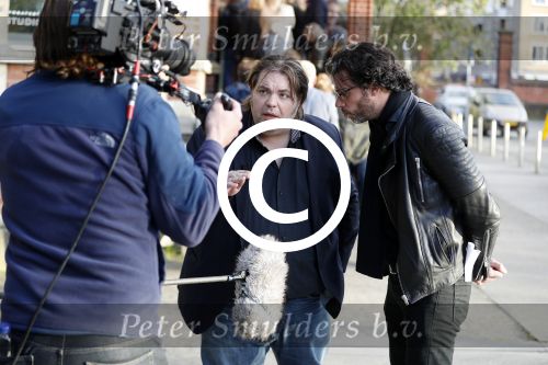 Amsterdam 9 mei 2017
De Jakhalzen Erik Dijkstra en Frank Evenblij tijdens opnames voor hun programma