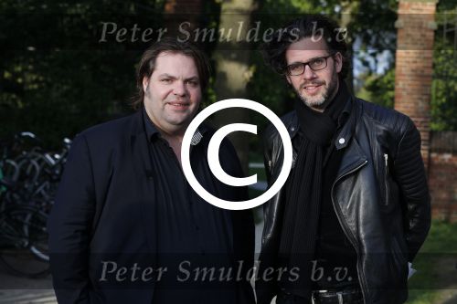 Amsterdam 9 mei 2017
De Jakhalzen Erik Dijkstra en Frank Evenblij tijdens opnames voor hun programma