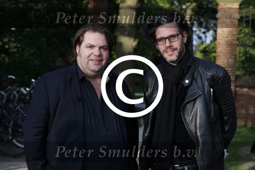 Amsterdam 9 mei 2017
De Jakhalzen Erik Dijkstra en Frank Evenblij tijdens opnames voor hun programma