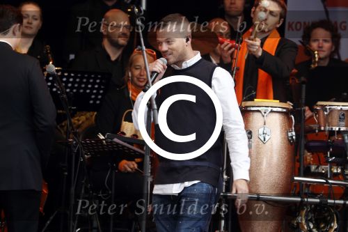 Tilburg 27 april 2017
Koningsdag in Tilburg. 
Guus Meeuwis en Gers Pardoel