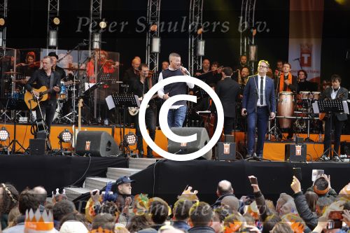 Tilburg 27 april 2017
Koningsdag in Tilburg. 
Guus Meeuwis en Gers Pardoel