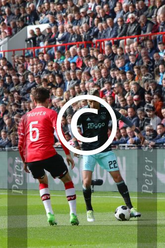 Eindhoven,23 April 2017 PSV-AJAX Seizoen 2016/2017, eindstand 1-0
Hakim Ziyech