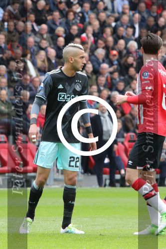 Eindhoven,23 April 2017 PSV-AJAX Seizoen 2016/2017, eindstand 1-0
Hakim Ziyech