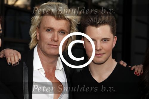 Hilversum 7 mei 2017
Hans Klok met zijn assistentes en zijn nieuwe vriend