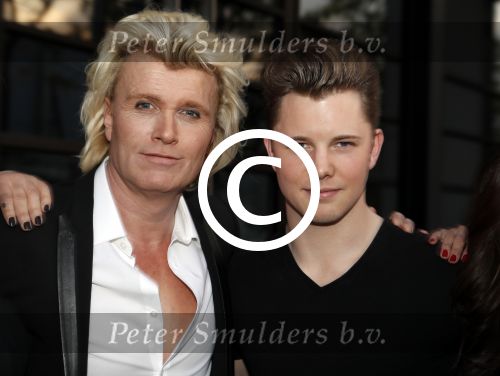 Hilversum 7 mei 2017
Hans Klok met zijn assistentes en zijn nieuwe vriend