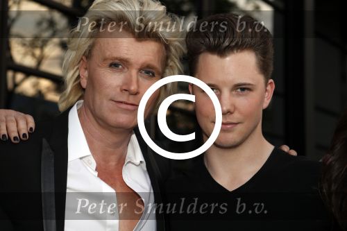 Hilversum 7 mei 2017
Hans Klok met zijn assistentes en zijn nieuwe vriend