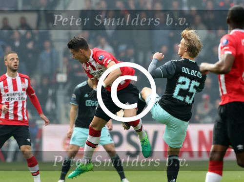Eindhoven,23 April 2017 PSV-AJAX Seizoen 2016/2017, eindstand 1-0
Hector Moreno