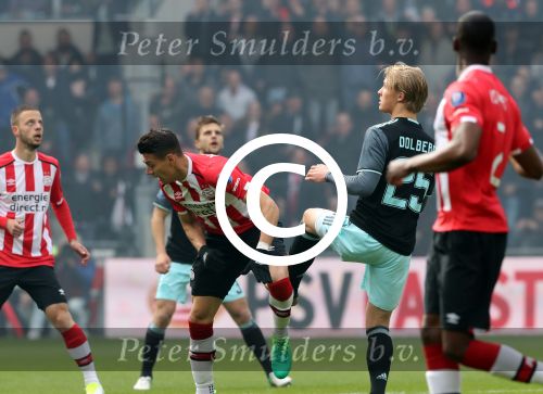 Eindhoven,23 April 2017 PSV-AJAX Seizoen 2016/2017, eindstand 1-0
Hector Moreno