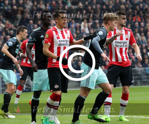 Eindhoven,23 April 2017 PSV-AJAX Seizoen 2016/2017, eindstand 1-0
Hector Moreno